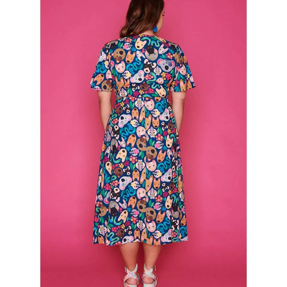 Little Party Dress Marley Aussie Animalia Dress Size 14 NWT - Picture 2 of 8